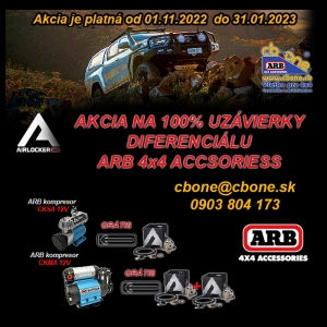 AKCIA ARB AIR LOCKER 2022 - 100% Uzávierky diferenciálu!